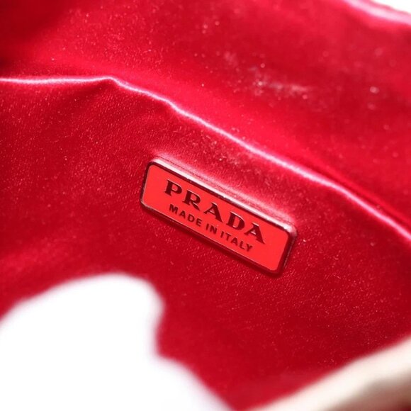 PRADA Hand Bag Satin Beige - Picture 12 of 15